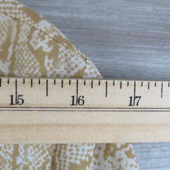 Donizetti* Women's Long Sleeve Button Down Curved Hem Snake Print Blouse~Size 14 - Picture 5 of 9